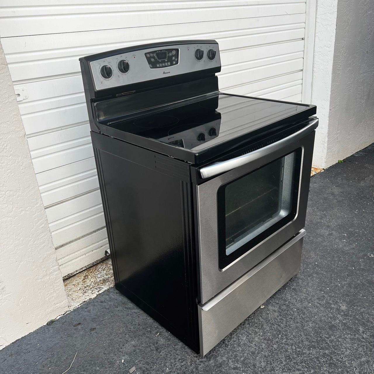 Amana Stainless Steel Electric Stove Amana Stainless Steel Electric Stove